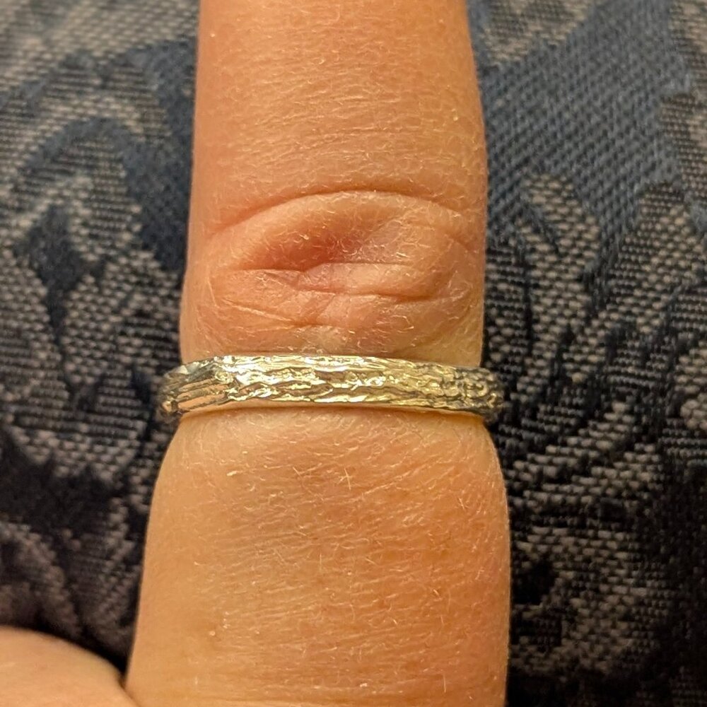 Ring 925 Sterling Silver Art Ring Handmade Size 9